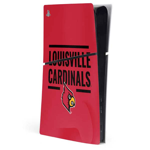 University of Louisville Cardinals Striped PlayStation PS5 Skins